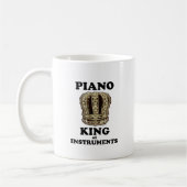 Pianokoning van instrumenten koffiemok (Links)