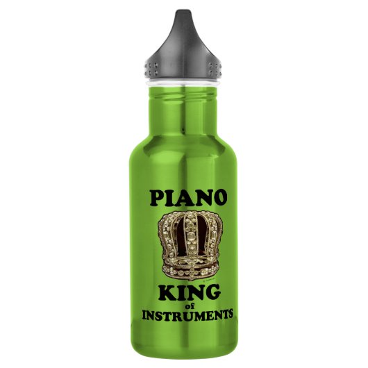 Pianokoning van instrumenten waterfles  (Links)