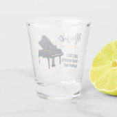 pianolabel, muziekopname shot glas (Achterkant)