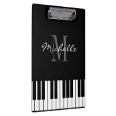 Pianolenmonogram klembord voor pianist-leraar (Rechts)