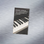 Pianoleraar Muziek Begeleider Moderne Pianist Magnetisch Visitekaartje (Voorbeeld)