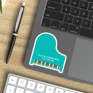 Pianoleraar, Muziekstudio, Pianodocent, Pianist Sticker