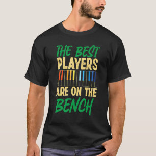 Pianoleraar pianist-toetsenbord met de beste spele t-shirt