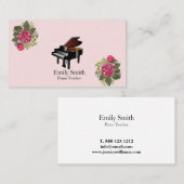 Pianoleraar Visitekaartje (Voorkant / Achterkant)