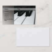 Pianoleraar Visitekaartje (Voorkant / Achterkant)