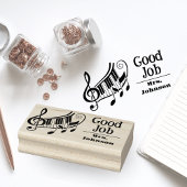 Pianoleraren Goed Werk Rubber Stamp Rubberstempel
