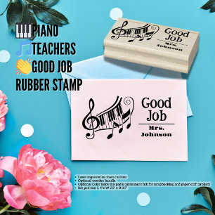 🎹piano🎵leraren👏goede baan rubberen stempel