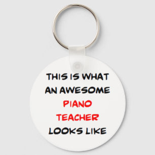pianolerares, geweldig sleutelhanger