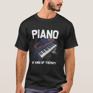 Pianolerares Muziekliefhebbers Pianisten Concert V T-shirt