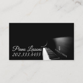 Pianoles, muziek, Visitekaartje instrumenten