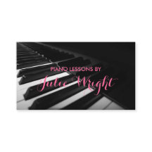 Pianolessen, Visitekaartje muziekinstructeur