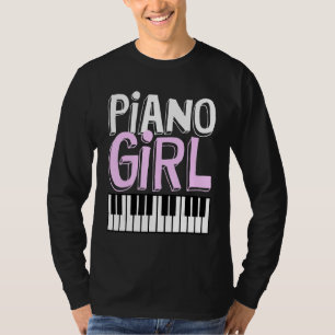 Pianomeisje  Pianist Muziek Toetsenist Muzikant Ou T-shirt