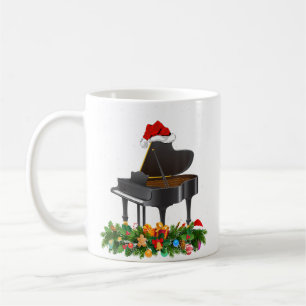 Pianomuziek Liefhebber Kerstcadeau Kerstmanhoed Pi Koffiemok