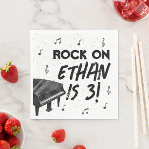 Pianomuziek Verjaardagsfeestje Papieren servetten