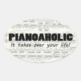 Pianoölic Life Oval Sticker