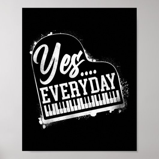 Pianopianist ja ... elk-dag toetsenbord poster (Voorkant)