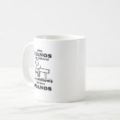 Pianos Verboden Koffiemok (Voorkant links)