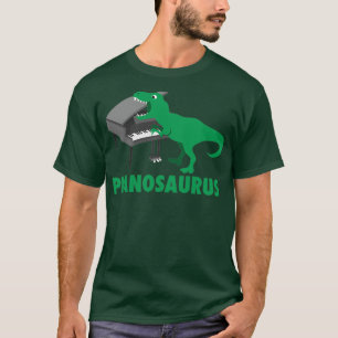 Pianosaurus Piano Art Dinosaur Percussion Music Fu T-shirt