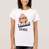 Pianose Funny Piano Nose Pun T-shirt (Voorkant)