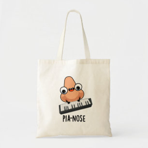 Pianose Funny Piano Nose Pun Tote Bag