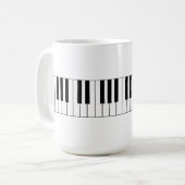 Pianosleutels - Coffee-Mok Koffiemok (Voorkant links)