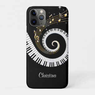  pianosleutels en gouden Muzieknoten iPhone 11 Pro Hoesje