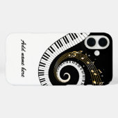 Pianosleutels en gouden Muzieknoten Case-Mate iPhone Case (Achterkant (horizontaal))