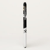 Pianosleutels en gouden Muzieknoten Case-Mate iPhone Case (Achterkant/links)