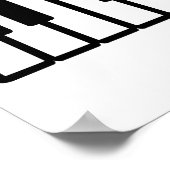 Pianosleutels Poster (Hoek)
