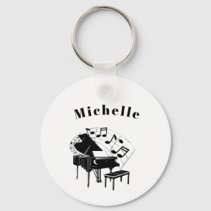 Pianosleutels sleutelhanger voor kinderen, pianist