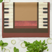 pianosleutels voor grenskeukenhanddoek theedoek (Gevouwen)