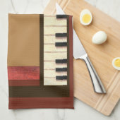 pianosleutels voor grenskeukenhanddoek theedoek (Quarter Fold)