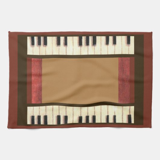 pianosleutels voor grenskeukenhanddoek theedoek (Horizontaal)