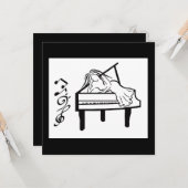 pianospeelster kaart (Voorkant / Achterkant in situ)