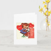 pianospel Teddy Valentijn Kaart (Gele Bloem)
