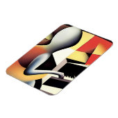 Pianospeler - Airbrush Art Magneet (Linkerzijde)