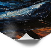 Pianospeler - olieverfschilderij perfect poster (Hoek)