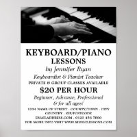 Pianospeler, Toetsenbord, Pianolessen