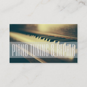 Pianostemming & Reparatie Muziekinstructeur Zakeli Visitekaartje