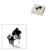 pianostempeltje 	rubberstempel (Gestempeld)
