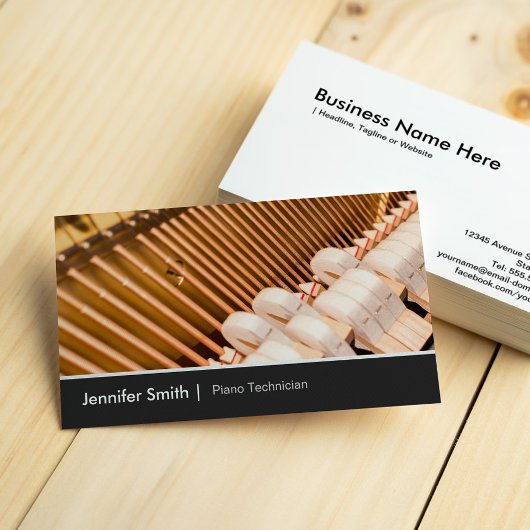 Pianotechnicus Piano Tuner - Elegant en Chic Visitekaartje