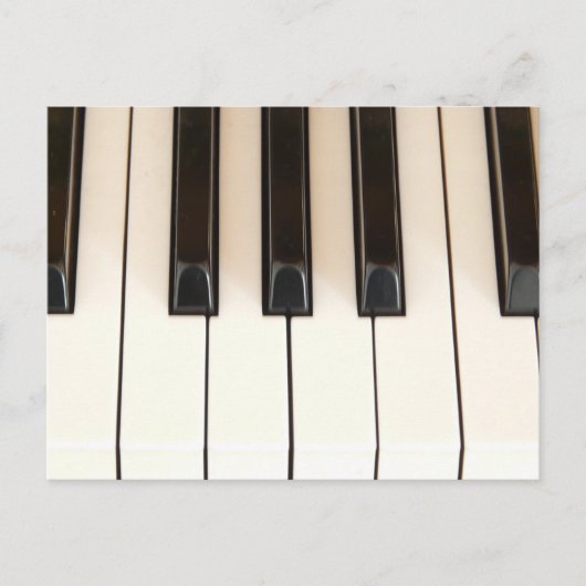 Pianotoetsen Briefkaart (Voorkant)