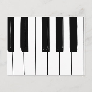 Pianotoetsen Briefkaart