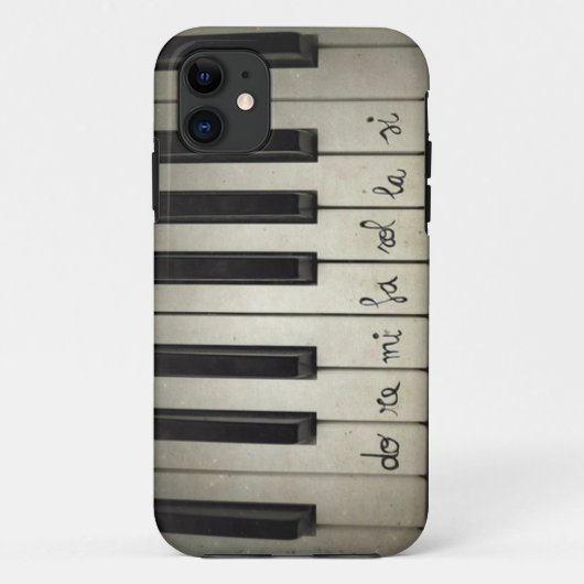 Pianotoetsen Case-Mate iPhone Case (Achterkant)
