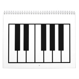 Pianotoetsen Kalender