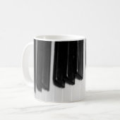 pianotoetsen koffiemok (Voorkant links)