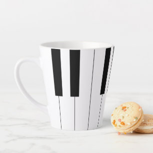 Pianotoetsen Latte Mok