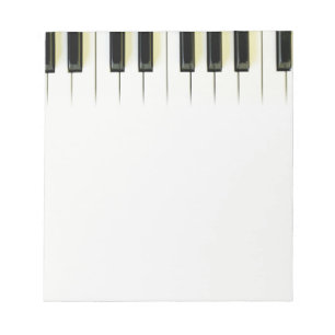 Pianotoetsen Notitieblok