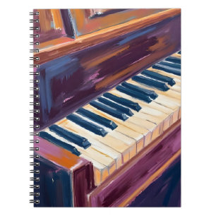 Pianotoetsen Pianist Schilderij Notitieboek