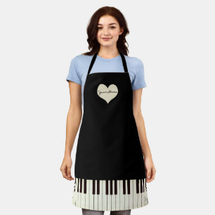 Pianotoetsen Schort